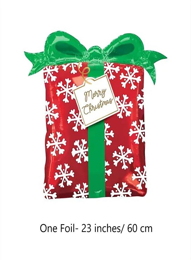 Infispace Christmas Theme Foil Balloon Bouquet for X-Mas Home & Office Party Decoration- Pack of 5 (Christmas Gift) - Image 2